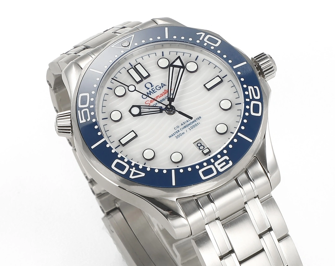 CBD Factory Omega Seamaster Diver 300M 42mm White Dial Blue Bezel (210.30.42.20.04.002) 1:1 Super Clone – DD8800 Movement Durable 222